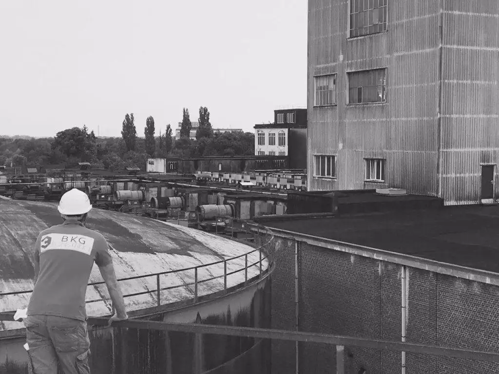 Industriële staalconstructie